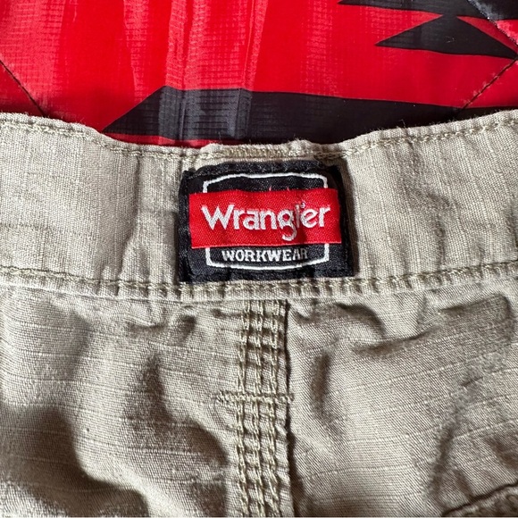 Wrangler Workwear Ripstop Tan Beige Pants 34X29 Work Outdoors Mens‎ Straight - Picture 7 of 14